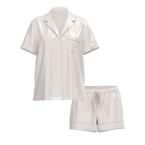 NWT Victoria's Secret Bridal Satin Short Pajama Set